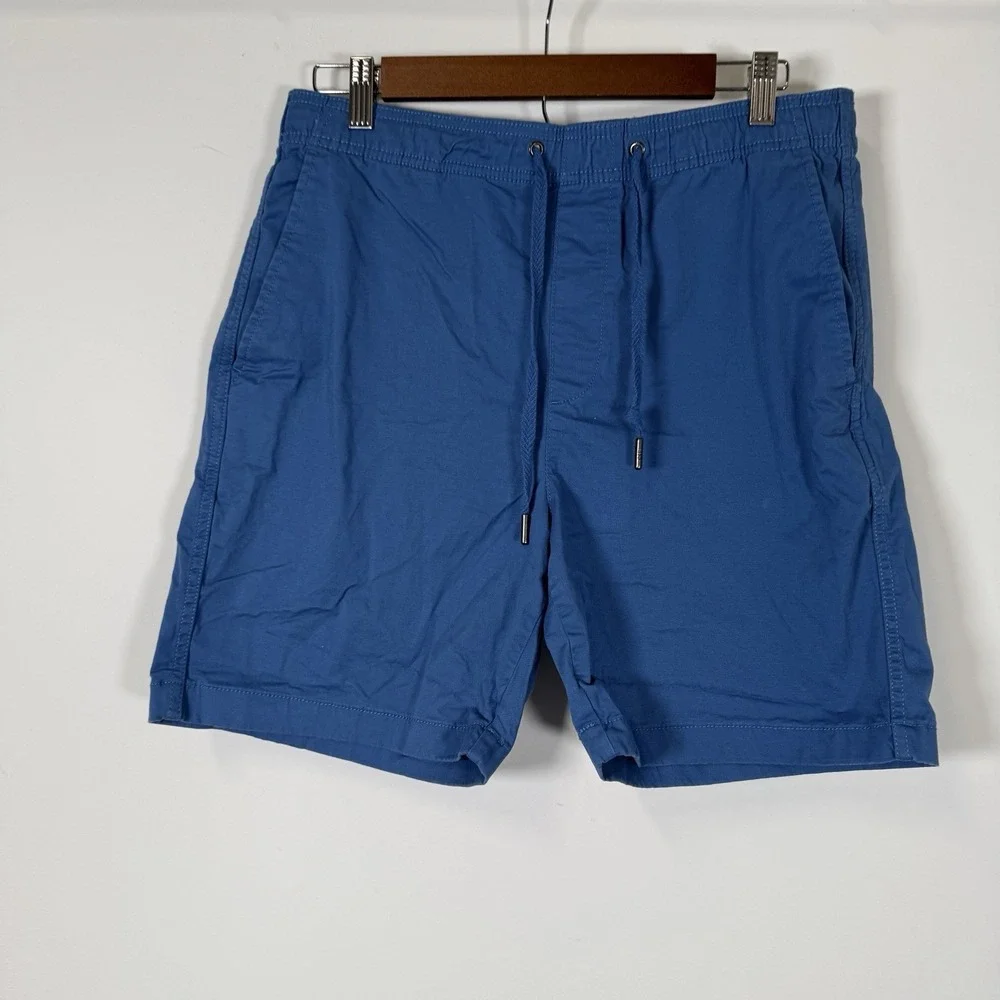 GAP Men's Short Cerulean Blue Chino Drawstring‎ Medium
